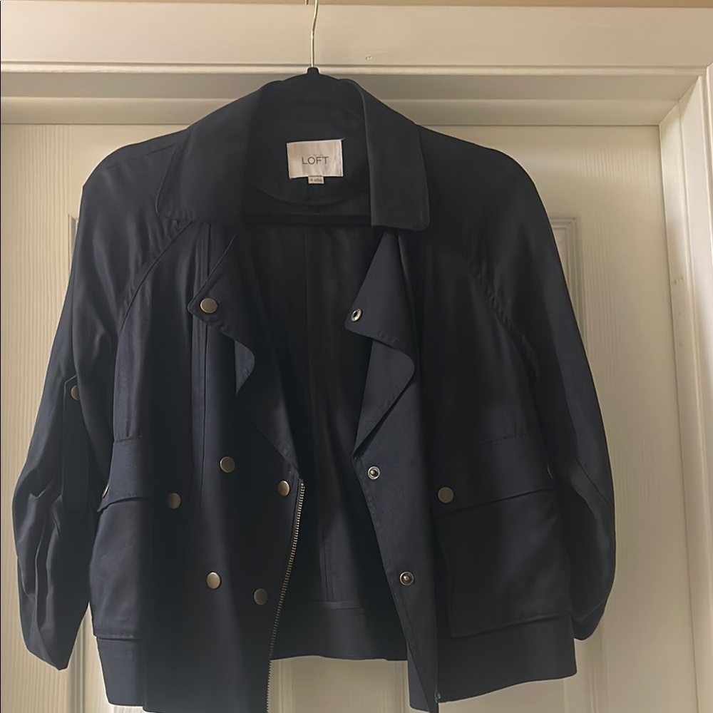 LOFT Utility Jacket with Snap Details